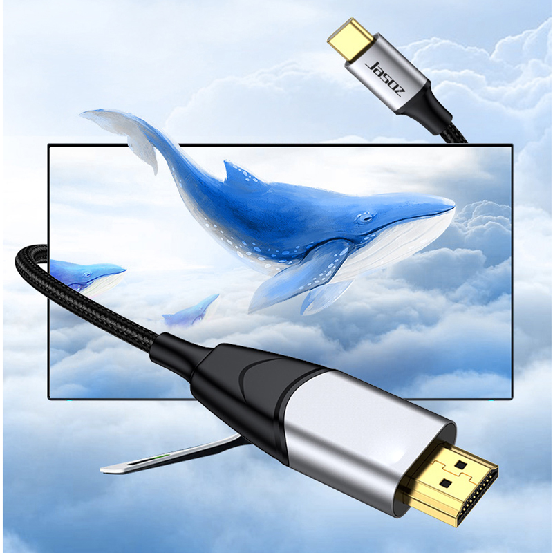 Type-C转HDMI高清线 USB-C/HDMI手机电脑电视同屏线4K60Hz